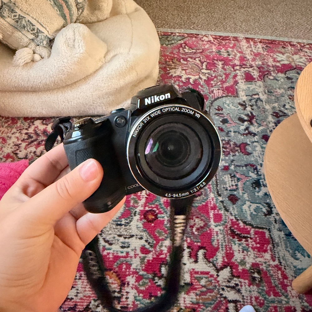 Nikon Black Digital Camera with Zoom Lens